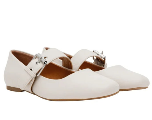 DV by Dolce Vita Ladies' Size 10 Mary Jane Flat Shoes, Ivory (Beige)