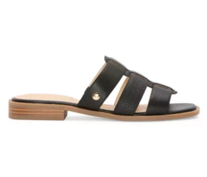 Liz Claiborne Women's Size 9, Meridian Flat Slip on Sandals, Black