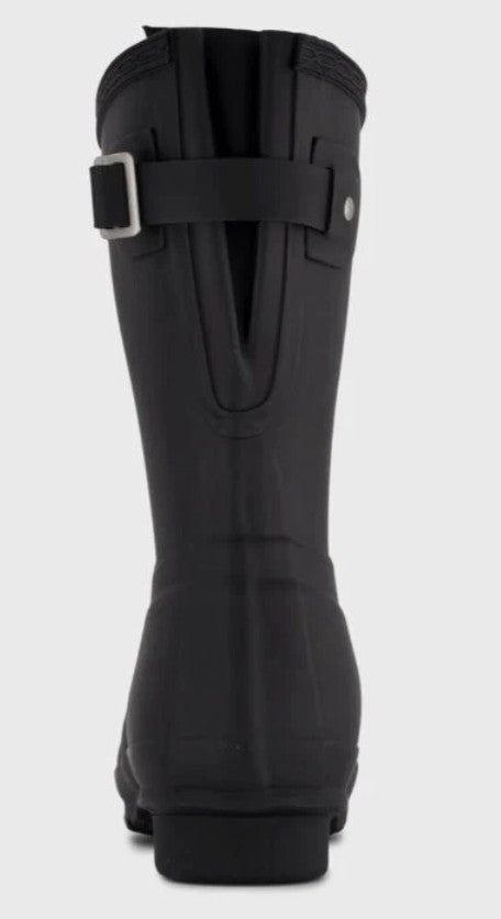 Hunter Ladies' Size 10, Original Short Back Adjustable Rain Boots, Navy, Grade B