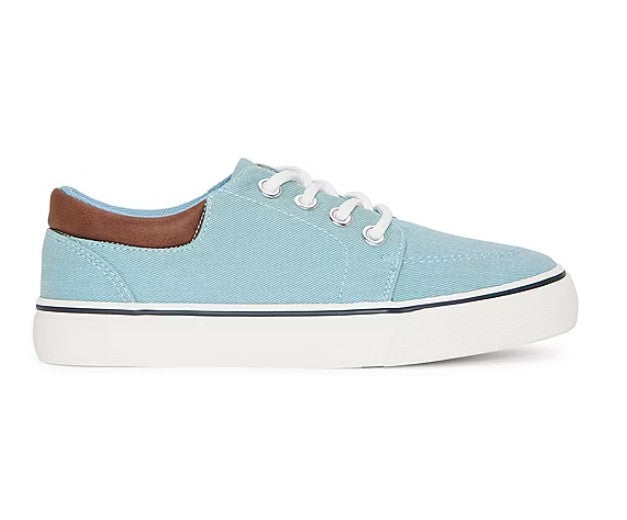 Thereabouts Big Kids Size 6, Knox Lace Up Canvas Shoes, Washed Teal, NO BOX
