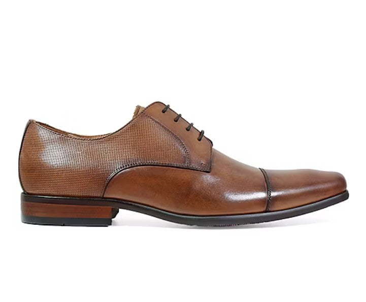 Florsheim Scottsdale Men's Size 13, Cap Toe Lace-up Oxford Dress Shoes, Cognac