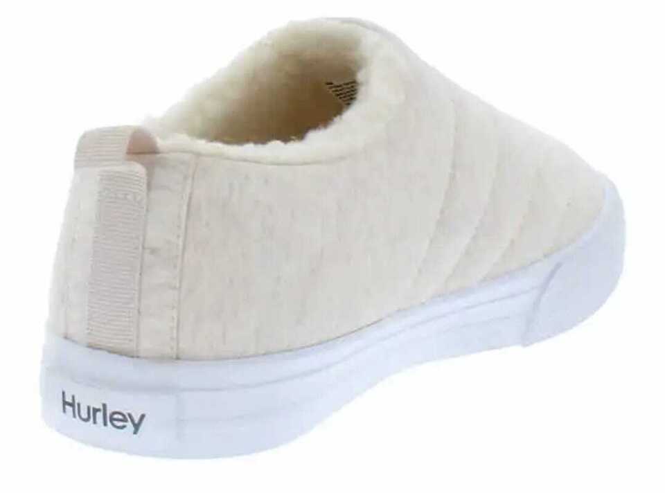 Hurley Arlo Puff Ladies' Size 6, Lined Clog Shoe, Beige (Natural), New Ships without Box