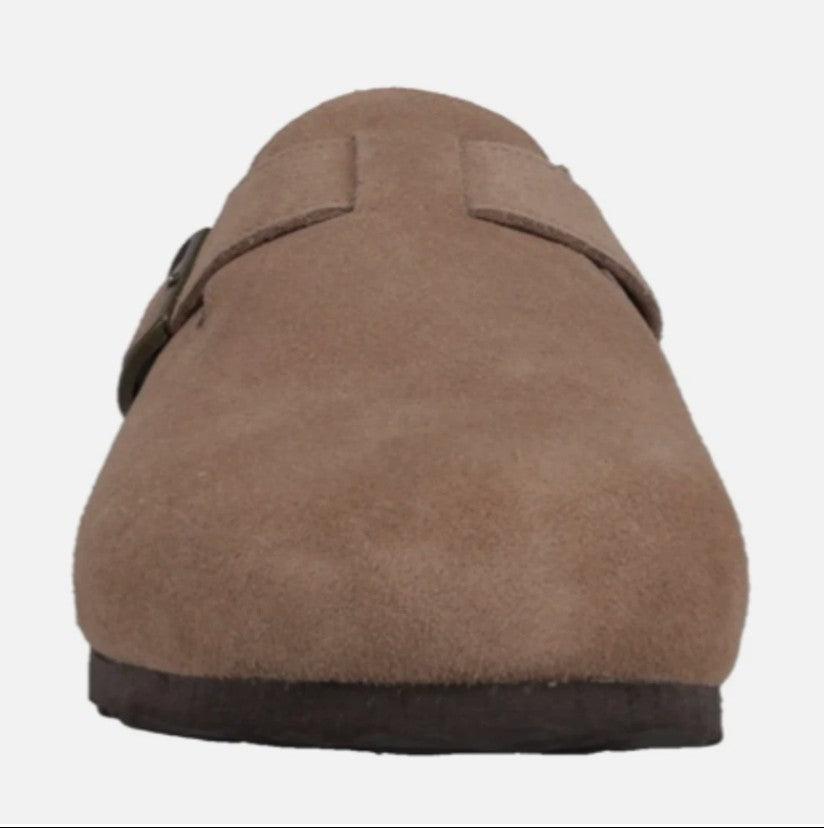 Khombu Men’s Size 12, Damian Clogs Mules Slip On Shoe, Taupe Tan