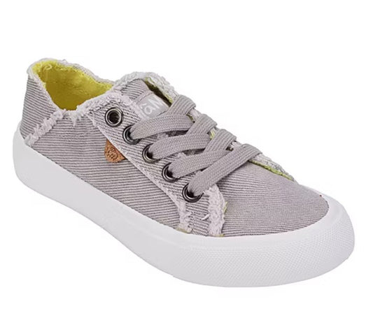 Lamo Girls Size 12 Y, Vita Sneakers Canvas Shoes, Washed Grey, Grade A