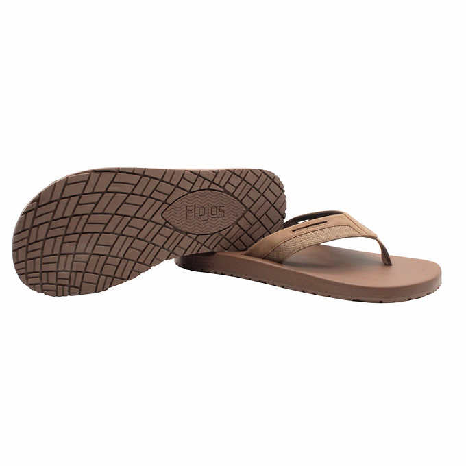 Flojos Men's Size 10, Flip Flop Sandals, Tan