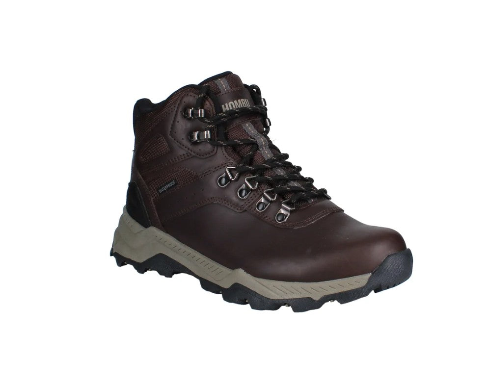 Khombu Men's Size 9, Kenny Waterproof Mid Hiking Boots, Brown