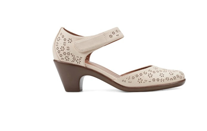 Easy Spirit Women's Size 9.5 M, Caty Mary Jane Pumps Comfort Heels, Almond