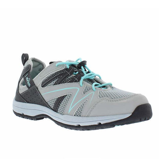 Nevados Ladies' Size 6 Cayenne Vent Shoe Sneaker, Grey - Teal, Customer Return