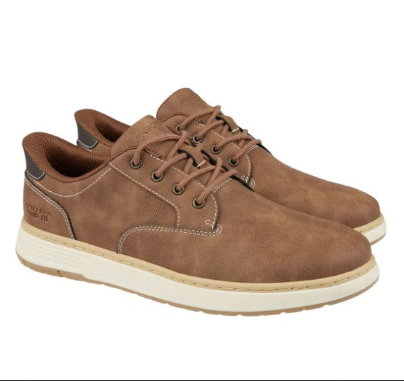 Skechers Men's Size 8.5, Lace-up Hands Free Swift Fit Casual Shoes, Brown