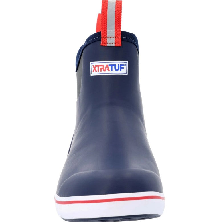 XTRATUF Men's Size 8, Waterproof Ankle Deck Boot, Navy Blue, New in Box