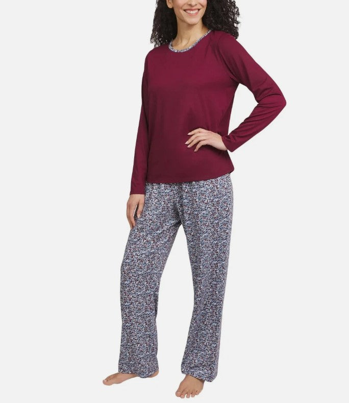 Lands' End Ladies Size Small (6-8), 2-piece Pajama Set, Red