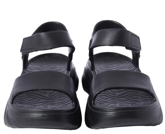 32 Degrees Ladies' Size Small (6-7) EVA Strap Sandal, Black, Customer Return