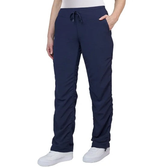 Kirkland Signature Women's Size Medium (8) Woven Active Pants, Blue
