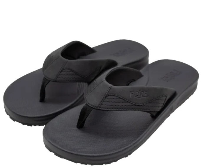 Flojos Men's Size 10, Flip Flops Thongs Sandals, Black