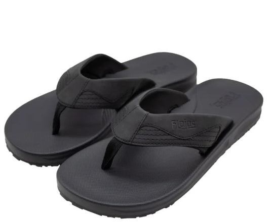 Flojos Men's Size 10, Flip Flops Thongs Sandals, Black