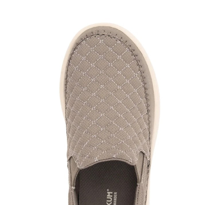 Staheekum Women's Size 8, Quilted Slip-On Casual Shoes, Taupe, Grade A