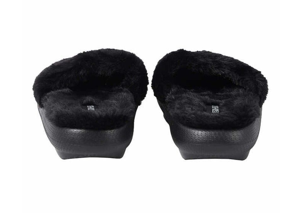 32 Degrees Heat Plush Women's Size X-Large (11/12) Cushion Slide, Black