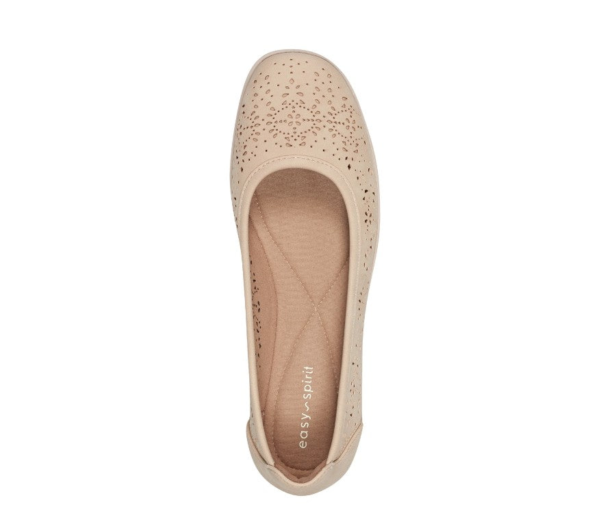 Easy Spirit Alessia Women's Size 8.5 W, Slip-On Ballet Flats, Natural, Grade A