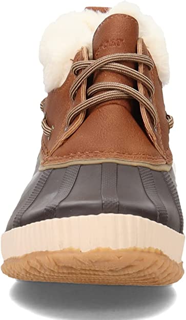 Jsport Mary Women's Size 8, Waterproof Faux Fur Duck Boot, Brown, Grade A