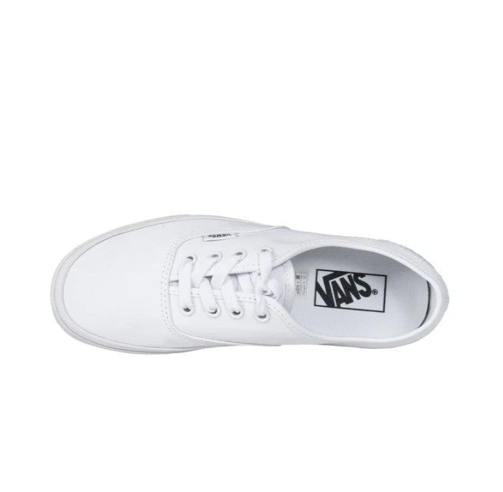 Vans Authentic Size Men's 6, Women's 7.5, Lace-up Deck Shoes, True White