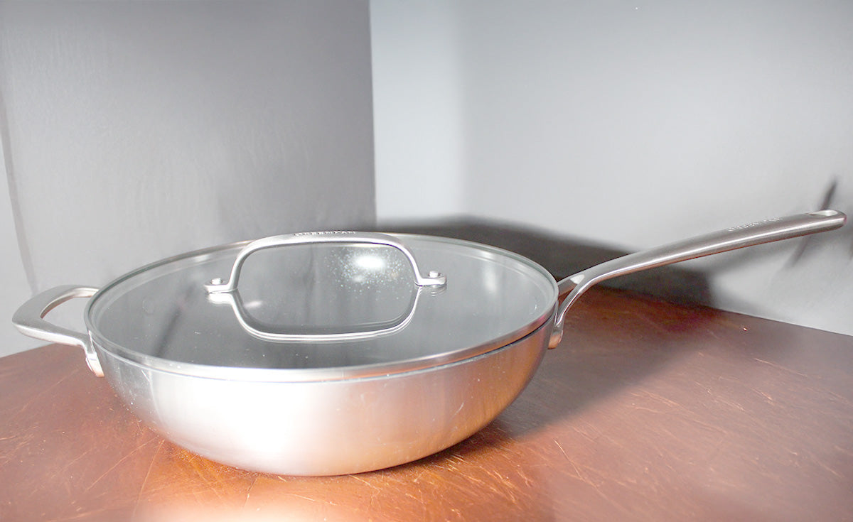 GreenPan GP5 Vista Stainless Steel 5-Quart Wok with Lid, Non-Stick