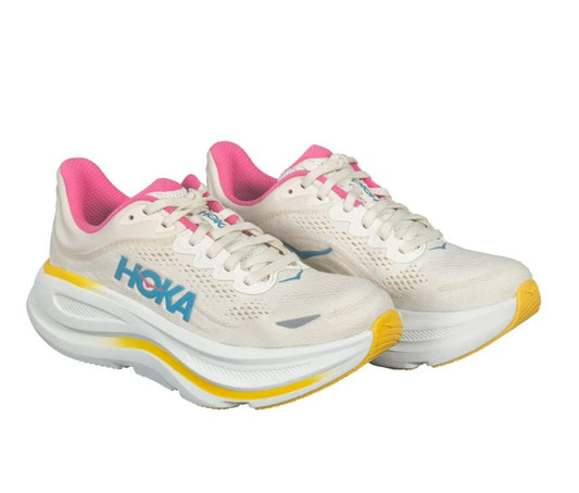 HOKA Bondi 9 Ladies' Size 7.5, Athletic Shoes Sneakers, Alabaster / Birch
