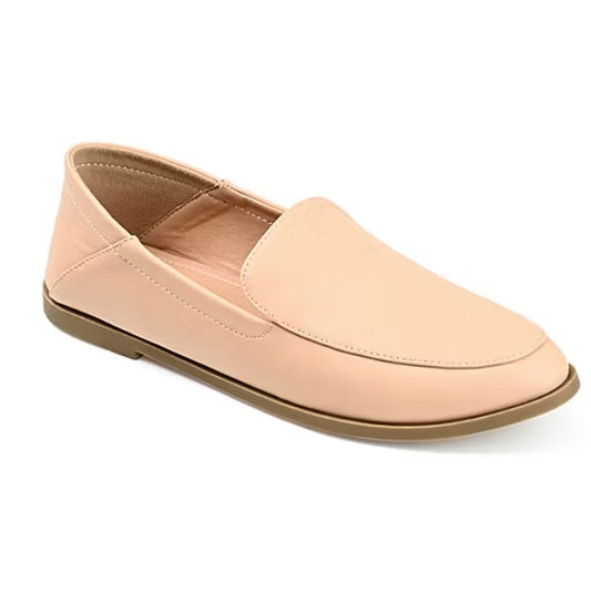 Journee Collection Corinne Womens Size 9 W, Moc Closed Toe Loafers, Nude