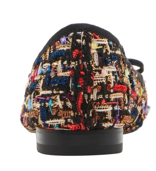 Steve Madden Ladies' Size 9 Flat Slip On Shoes, Bow, Multi Color, New with Tags