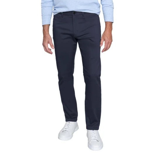 English Laundry Men's Size 32 x 30 4-Way Stretch Straight Fit Pants, Blue
