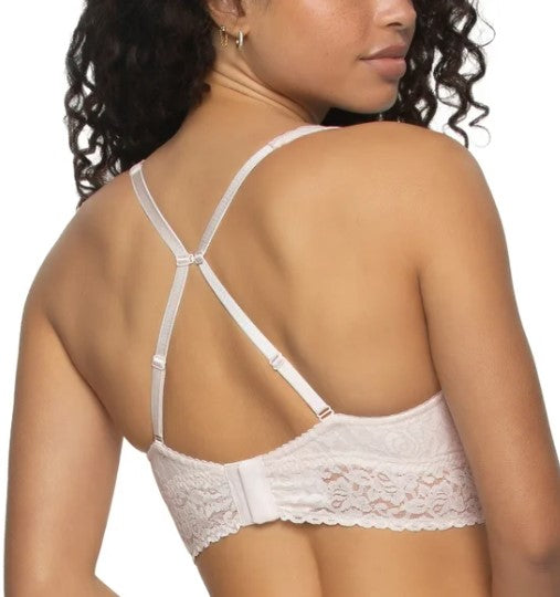 Felina Ladies' Size Medium Lace Bralette Bras, 2-pack, Pink, Customer Return