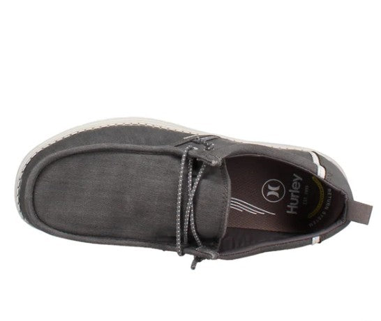 Hurley Men's Size 11, Lightweight Canvas Casual Shoes, Grey, Grade A