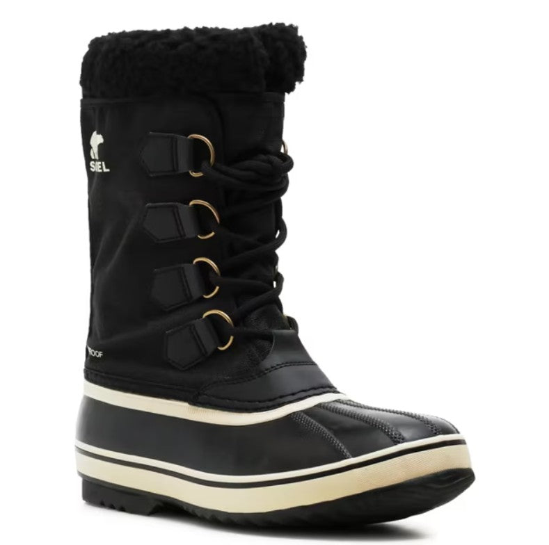 SOREL Men's Size 13, 1964 Pac Nylon Waterproof Boots, Black/Ancient Fossil