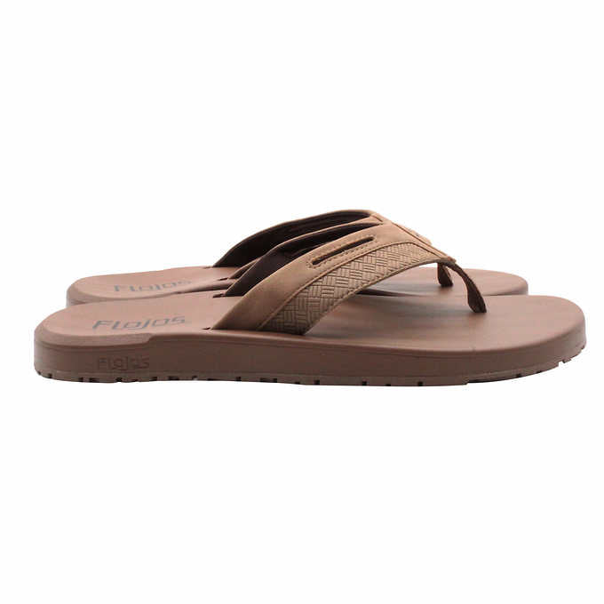 Flojos Men's Size 10, Flip Flop Sandals, Tan