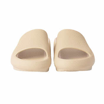 32 Degrees Ladies' Size Large (9-10) Cushion Slide Shower Sandal, Tan, Customer Return