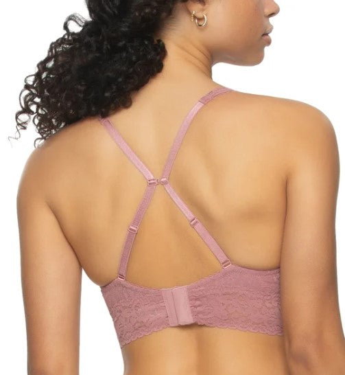 Felina Ladies' Size Medium Lace Bralette Bras, 2-pack, Pink, Customer Return