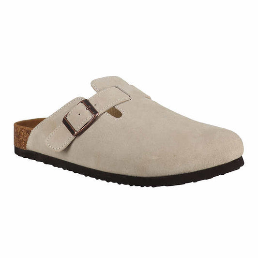 Aquatherm Ladies' Size 11 Suede Clog, Taupe (Tan)