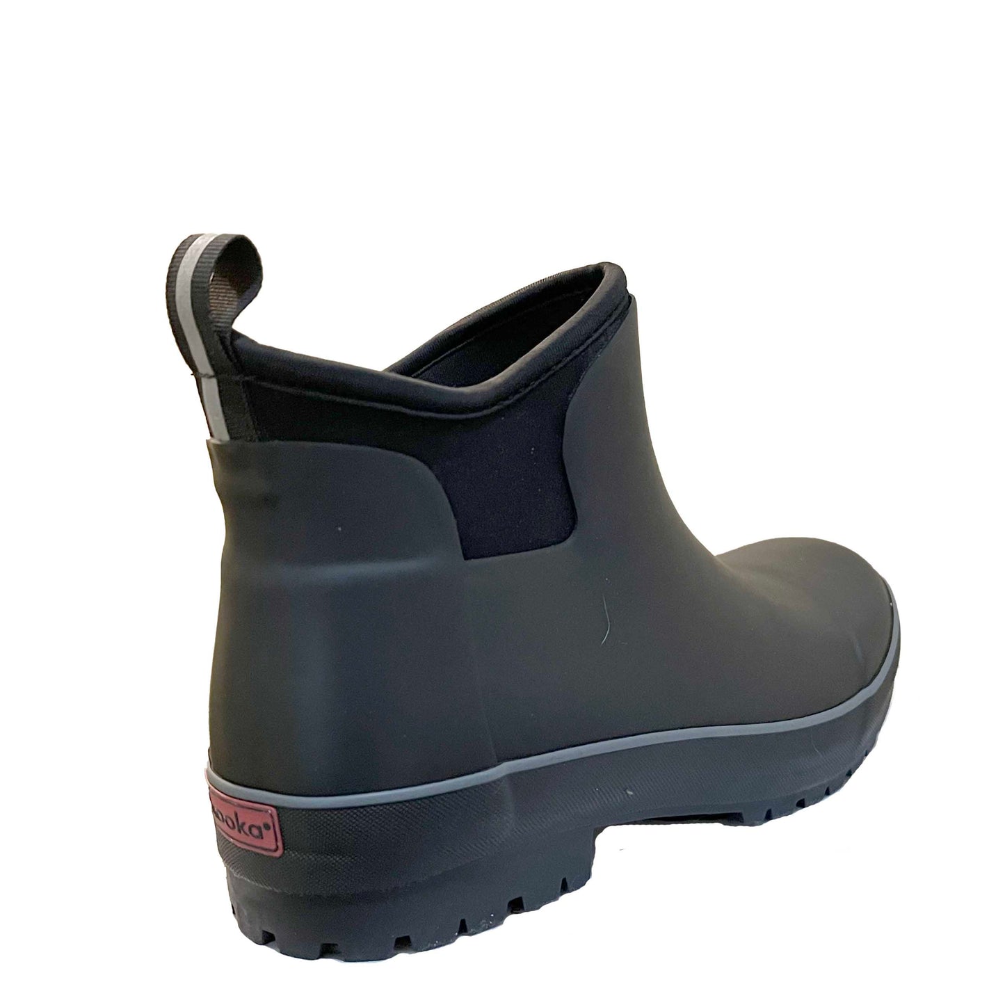 Chooka Ladies Size 7 Insulated Waterproof Ankle Rain Boot Black, Customer Return