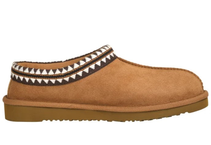 Kirkland Signature Unisex Men's 10 Ladies' 11 Shearling Slippers, Tan