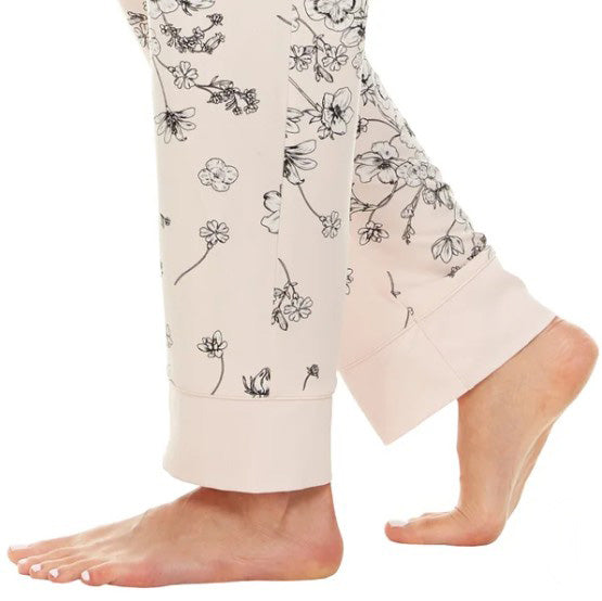 Flora Nikrooz Womens Size XS (0-2) Satin Trim Notch Collar PJ Set, Pink, Grade A