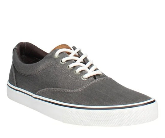 Izod Men's Size 11, Lace-Up Casual Canvas Shoes, Gray