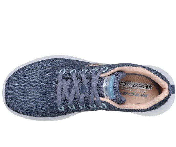 Skechers Ladies' Size 7, Lite Foam Sneakers Shoes, Blue, Grade A
