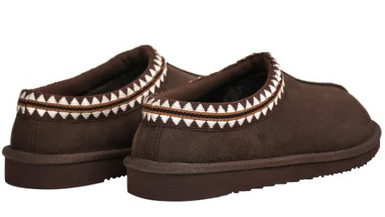 Kirkland Signature Unisex Mens 11 Ladies 12 Shearling Slipper, Brown, New in Box