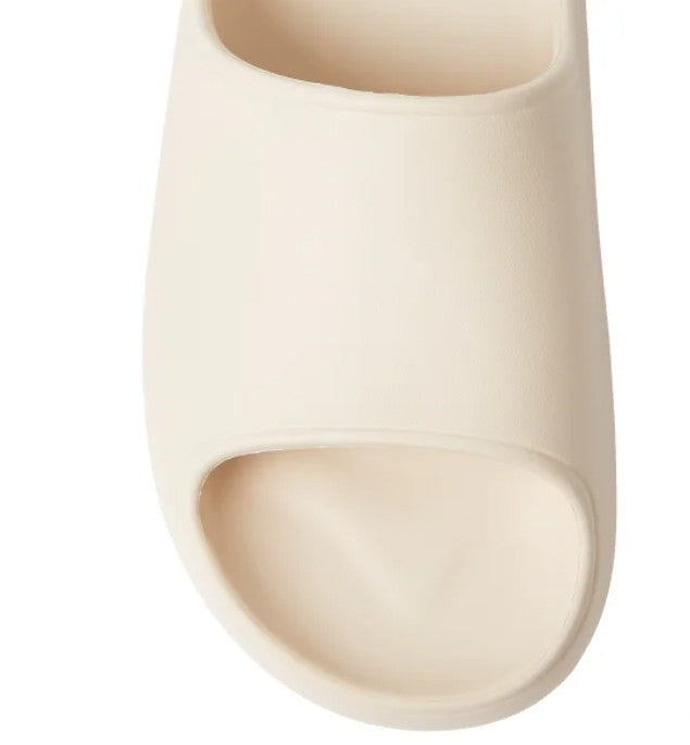 32 Degrees Unisex Size Large (W 9-10 / M 7-8) Cushion Slide Sandal, Cream