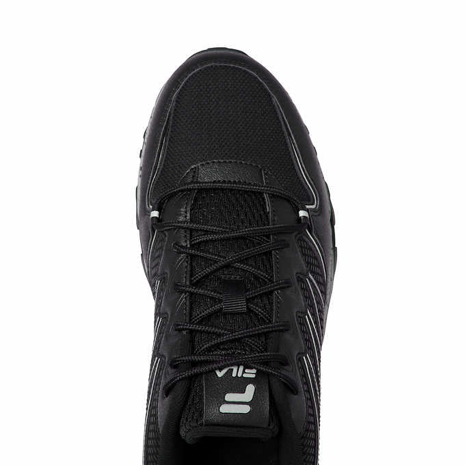 Fila Men's Size 8.5 Quadrix Trail Shoe Sneaker, Black, Customer Return