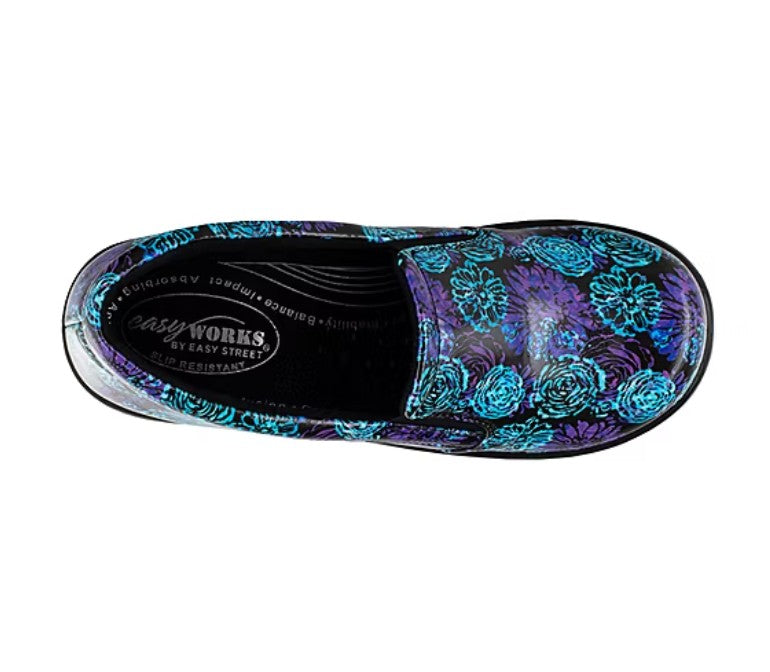 Easy Works By Easy Street Leeza Women's Size 12 W, Round Slip-On Shoes, Multi