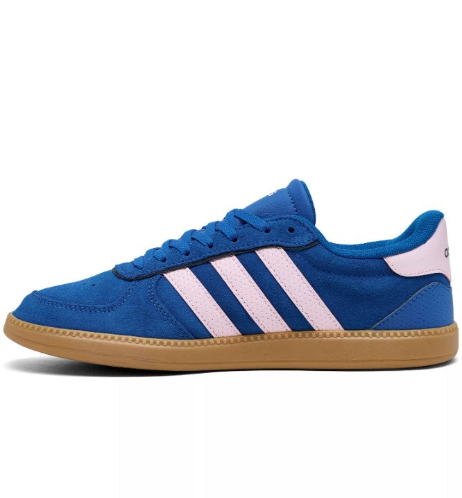 adidas Women's Size 9.5, Break Net Sleek Casual Sneakers, Royal Blue Pink, New (NO BOX)