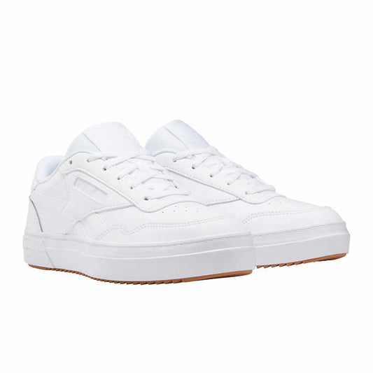 Reebok Ladies' Size 9.5 Club MEMT Lace-Up Sneaker, White, Customer Return