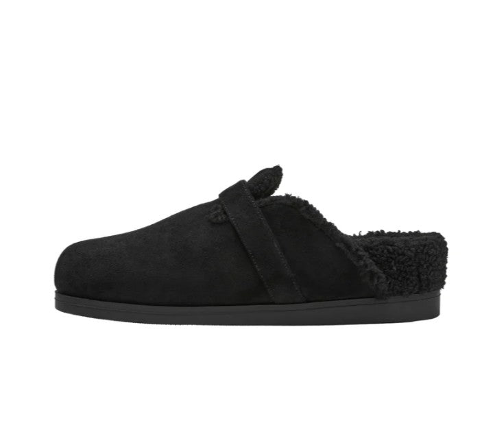 Dolce Vita Women's Size 7, Faux Suede Clogs Cozy Slides, Black