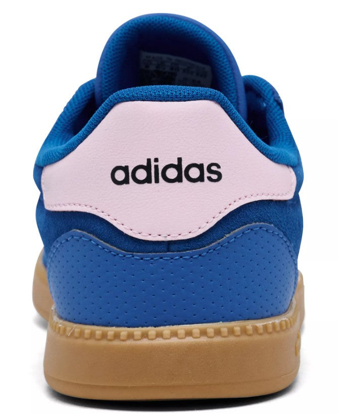 adidas Women's Size 9.5, Break Net Sleek Casual Sneakers, Royal Blue Pink, New (NO BOX)