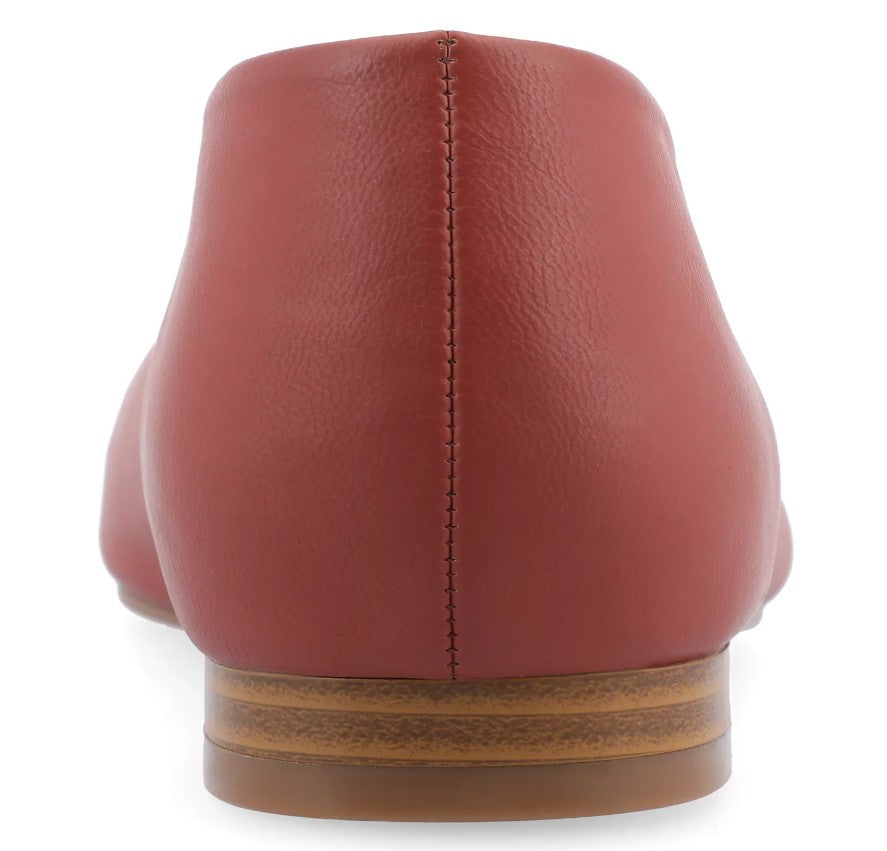 Journee Collection Women's Size 7, Elowen Tru Comfort Formal Ballet Flats, Clay